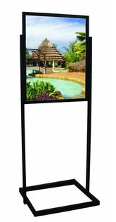 SECO Double-sided Eco Information Board 1 Panel Black - EIB-1BLK DD